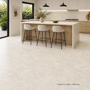 600 × 600 Kross Light Bianco SmoothGrip Porcelain