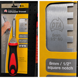 280x115mm DTA Professional Bright Steel Adhesive Trowel