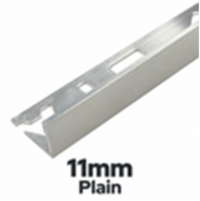 11mm Plain DTA Aluminium L-Shape Tile Angle, 3m Length