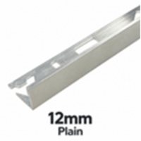 12mm Plain DTA Aluminium L-Shape Tile Angle, 3m Length