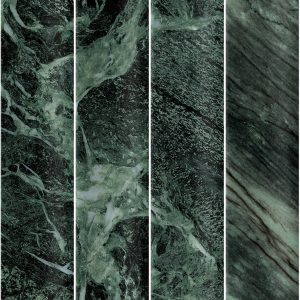 50×300mm Cappuccino Amici Green Satin Concave Subway