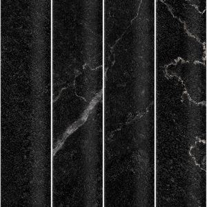 50×300mm Cappuccino Amici Black Satin Concave Subway